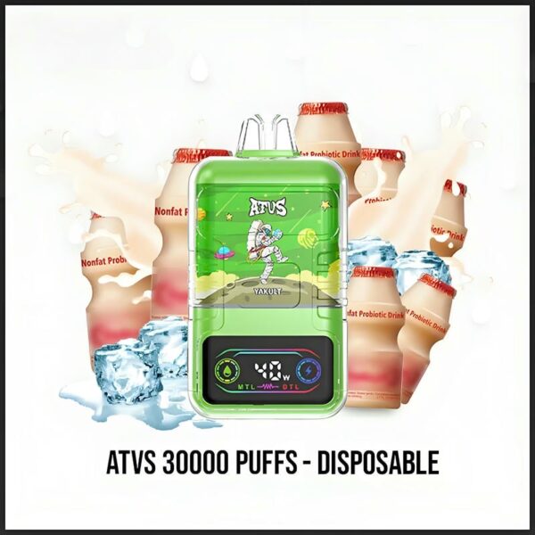 ATVS Cloud 30000 Puffs Disposable Vape – 40W Power Dual Mesh Coil 30mL E-liquid Adjustable Airflow