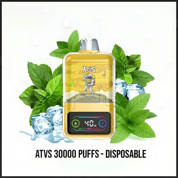 ATVS Cloud 30000 Puffs Disposable Vape – 40W Power Dual Mesh Coil 30mL E-liquid Adjustable Airflow