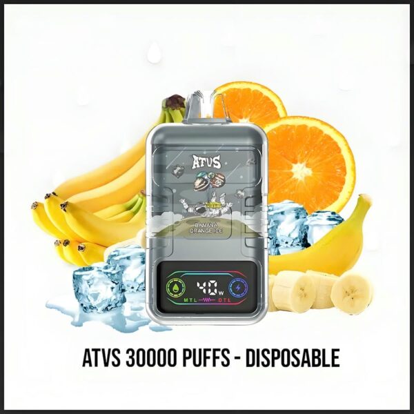 ATVS Cloud 30000 Puffs Disposable Vape – 40W Power Dual Mesh Coil 30mL E-liquid Adjustable Airflow