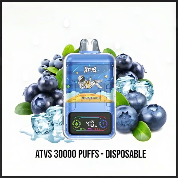 ATVS Cloud 30000 Puffs Disposable Vape – 40W Power Dual Mesh Coil 30mL E-liquid Adjustable Airflow