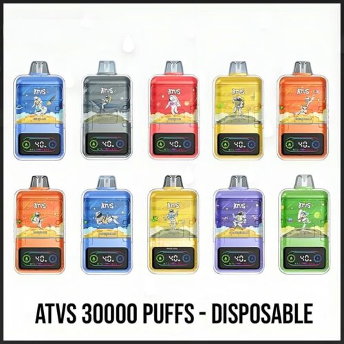 ATVS Cloud 30000 Puffs Disposable Vape – 40W Power Dual Mesh Coil 30mL E-liquid Adjustable Airflow