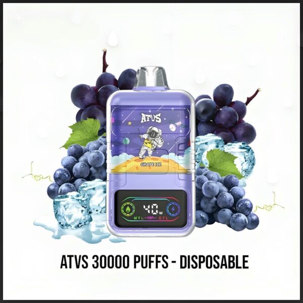 ATVS Cloud 30000 Puffs Disposable Vape – 40W Power Dual Mesh Coil 30mL E-liquid Adjustable Airflow