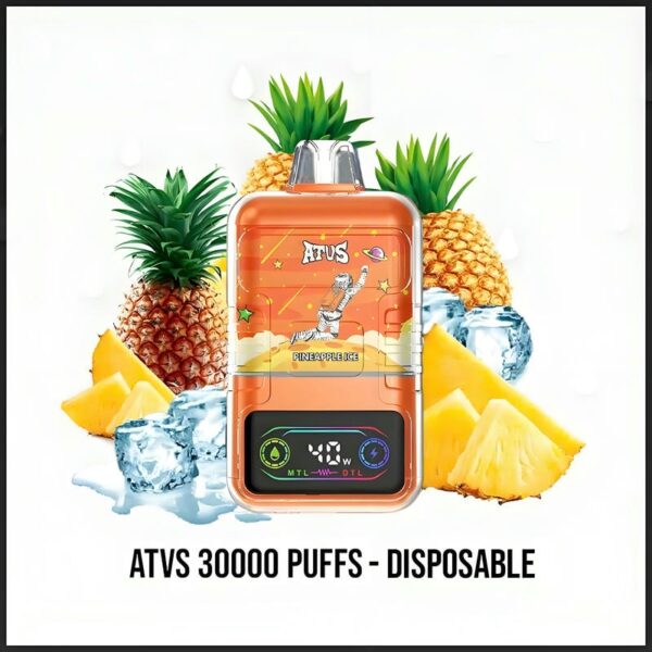 ATVS Cloud 30000 Puffs Disposable Vape – 40W Power Dual Mesh Coil 30mL E-liquid Adjustable Airflow