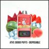 ATVS Cloud 30000 Puffs Disposable Vape – 40W Power Dual Mesh Coil 30mL E-liquid Adjustable Airflow