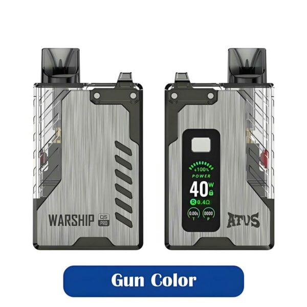 ATVS WARSHIP PRO Refillable Pod Vape – 600 Puffs | Compact & Rechargeable (No E-Liquid)