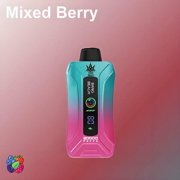 Bang Beach 20000 Puffs Disposable Vape LED Display 0 to 5 Percent Nicotine 20K Puff Electronic Cigarette Pod