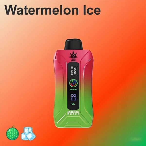 Bang Beach 20000 Puffs Disposable Vape LED Display 0 to 5 Percent Nicotine 20K Puff Electronic Cigarette Pod