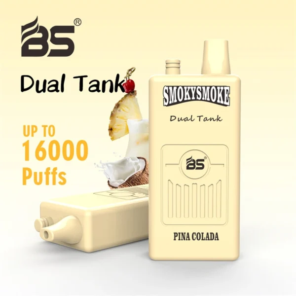 BS SmokySmoke 16000 – Long-Lasting Disposable Vape with Dual Pods & 650mAh Battery