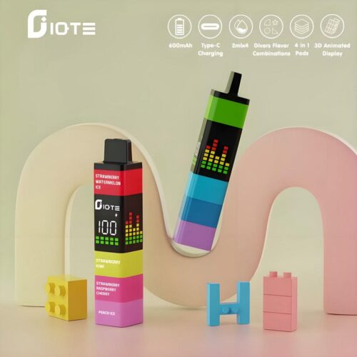 IQTE Maha 2400 Puffs Pod Vape Kit – Gaming Style Vape with 3D Display & Rechargeable Battery