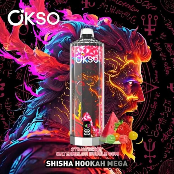 OKS0 Shisha Hookah Mega 50000 - Ultimate 50K Puffs Disposable Vape with Triple Mesh Coil