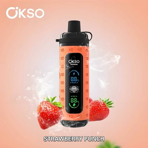 Okso Shisha Max 40K Disposable Vape – 40,000 Puffs, Dual Mode, Digital Display, 36mL