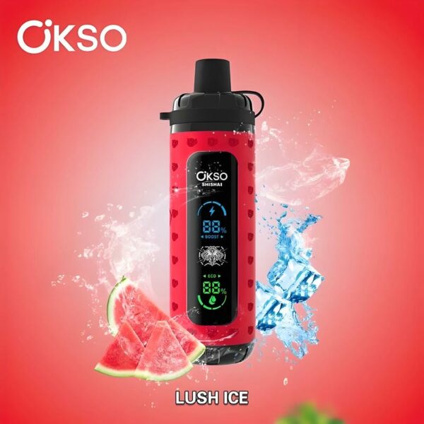 Okso Shisha Max 40K Disposable Vape – 40,000 Puffs, Dual Mode, Digital Display, 36mL