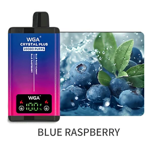 WGA Crystal Plus 20000 Puffs Vape – Dual Flavor 5% Nicotine LCD Display Rechargeable Disposable
