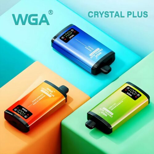 WGA Crystal Plus 20000 Puffs Vape – Dual Flavor 5% Nicotine LCD Display Rechargeable Disposable