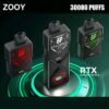 ZOOY RTX 30000 Puff Disposable – High Puff Count, Fast Charging, Smooth Draw