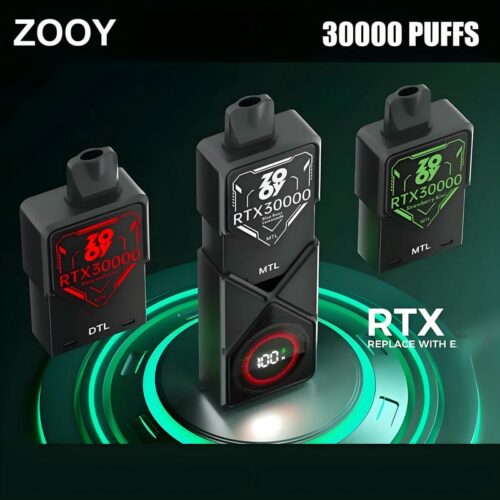 ZOOY RTX 30000 Puff Disposable – High Puff Count, Fast Charging, Smooth Draw