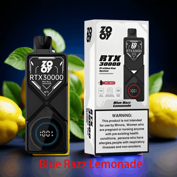 ZOOY RTX 30000 Puff Disposable – High Puff Count, Fast Charging, Smooth Draw