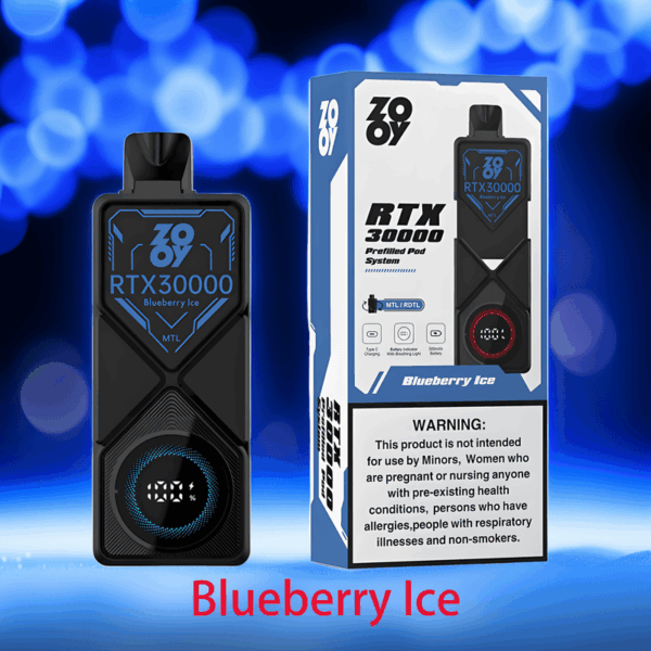 ZOOY RTX 30000 Puff Disposable – High Puff Count, Fast Charging, Smooth Draw