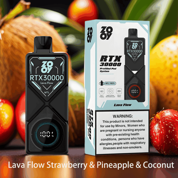 ZOOY RTX 30000 Puff Disposable – High Puff Count, Fast Charging, Smooth Draw
