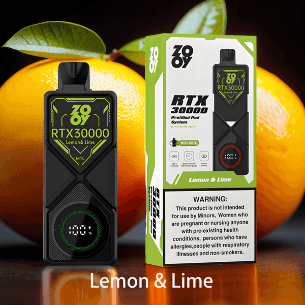ZOOY RTX 30000 Puff Disposable – High Puff Count, Fast Charging, Smooth Draw