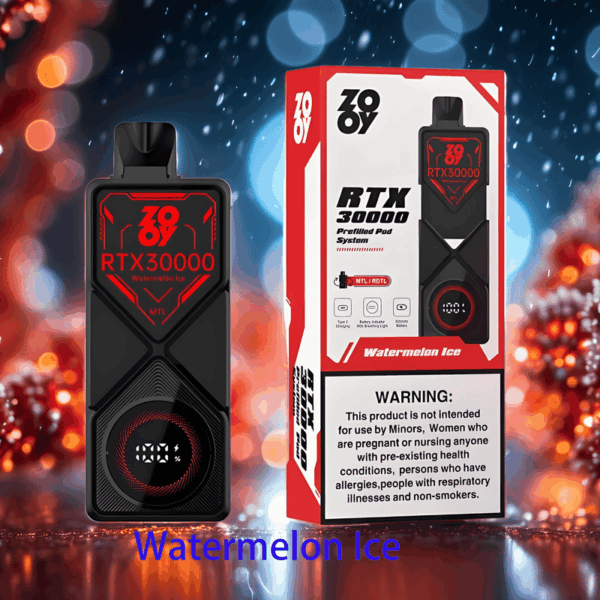 ZOOY RTX 30000 Puff Disposable – High Puff Count, Fast Charging, Smooth Draw
