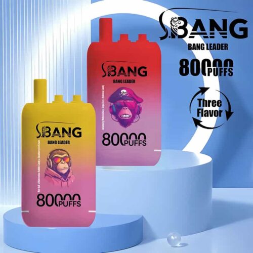Bang Leader 80000 Puffs 3-in-1 Disposable Vape – Rechargeable & Original Flavors